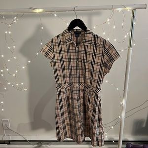Burberry Child’s Collared Shirt Dress